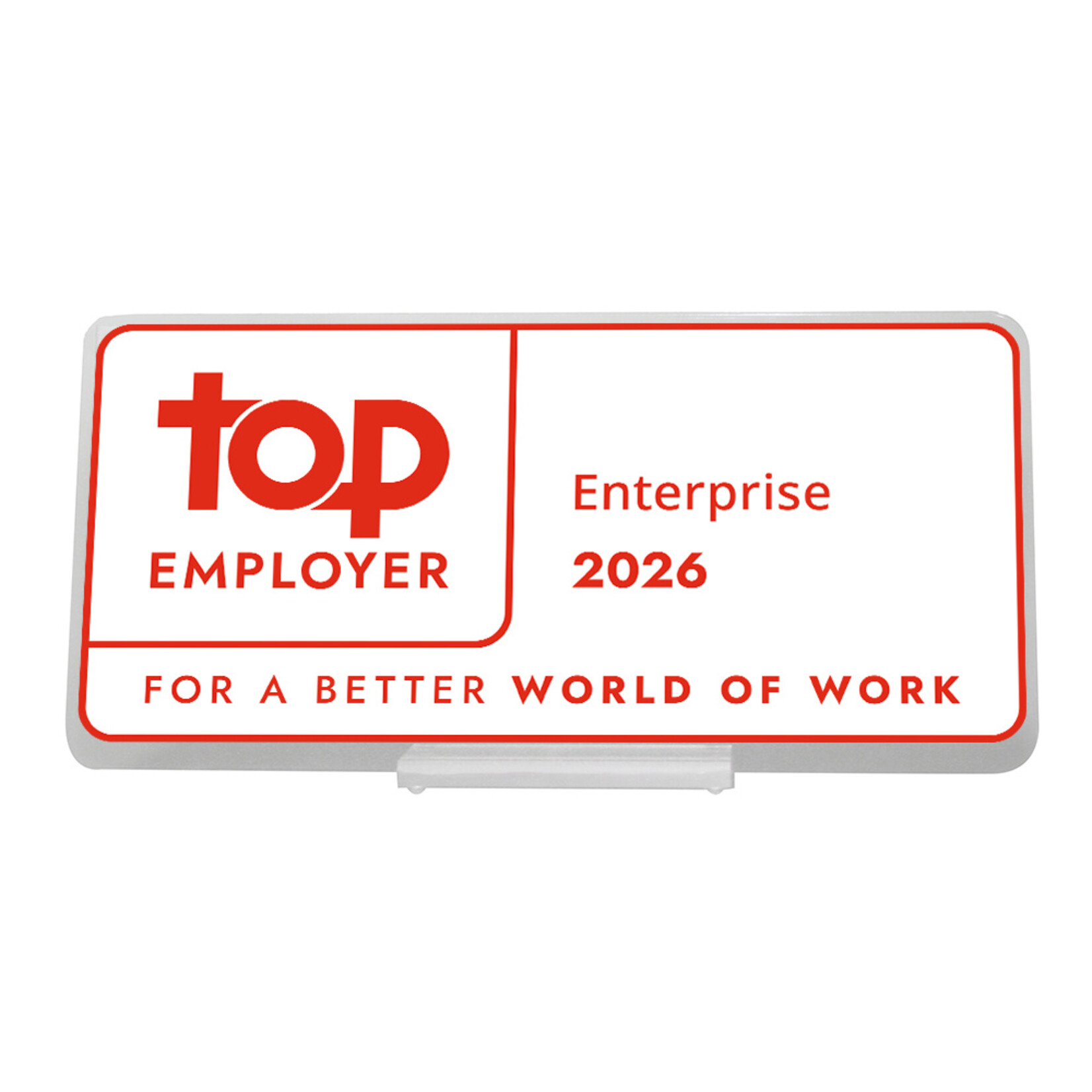 Top Employers Plaquette Enterprise 2026