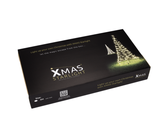 Xmas Starlight®  | 4 meter | 800 leds | Inclusief mast | Warm wit
