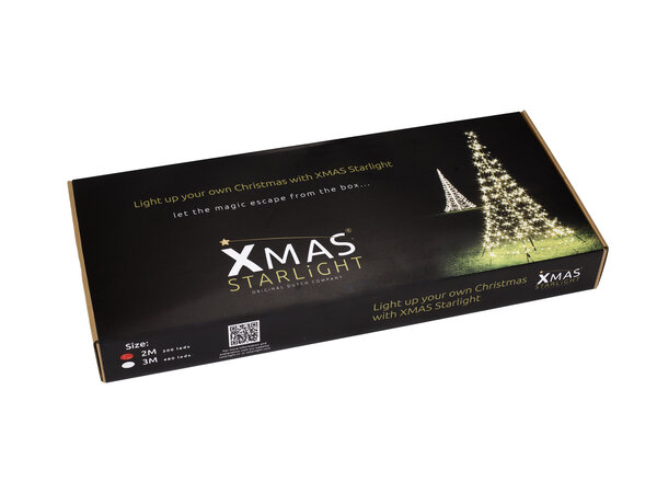 Xmas Starlight®  | 2 meter | 300 LED-lampjes | Inclusief mast | Warm wit Xmas Starlight®  | 2 meter | 300 LED-lampjes | Inclusief mast | Warm wit