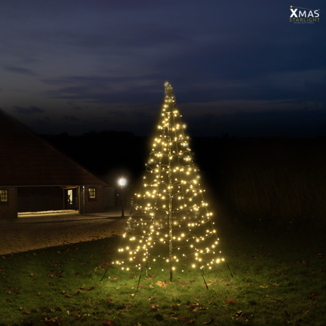 Xmas Starlight®  | 2 meter | 300 LED-lampjes | Inclusief mast | Warm wit Xmas Starlight®  | 2 meter | 300 LED-lampjes | Inclusief mast | Warm wit