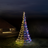 Xmas Starlight® Flexbelt | DUO |  4 meter | 1200 LED-lampjes | Warm wit | multicolor } inclusief mast Xmas Starlight® Flexbelt | DUO |  4 meter | 1200 LED-lampjes | Warm wit | multicolor } inclusief mast
