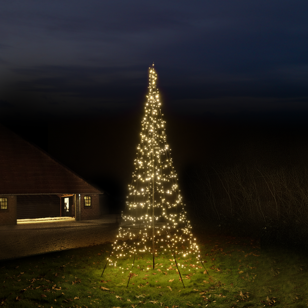 Xmas Starlight® Flexbelt | TWINKLE | 4 meter | 800 LED-lampjes | Warm wit |  Inclusief mast Xmas Starlight® Flexbelt | TWINKLE | 4 meter | 800 LED-lampjes | Warm wit |  Inclusief mast
