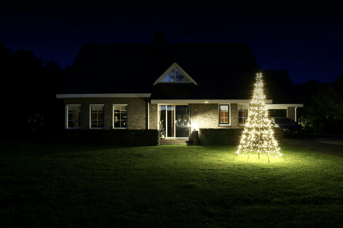 Led kerstbomen met bijpassende mast