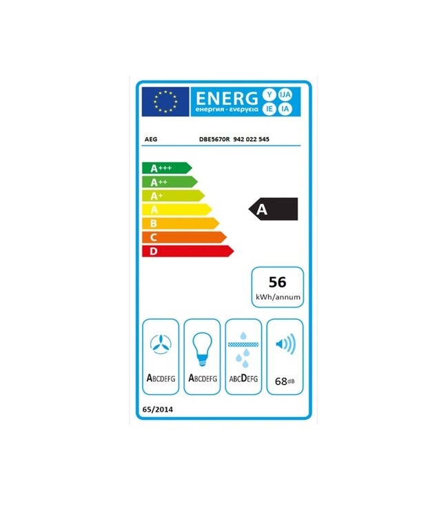 AEG schouwafzuigkap DBE5670R