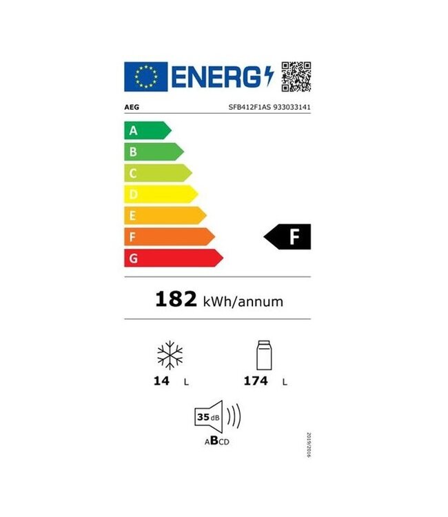 AEG inbouwkoelkast SFB412F1AS