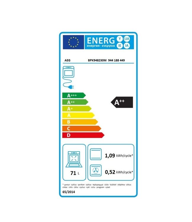 AEG 8000 serie Assisted Cooking Heteluchtoven met pyrolysereiniging BPK948230M
