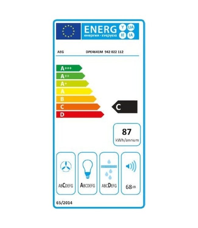 AEG vlakscherm DPE4641M