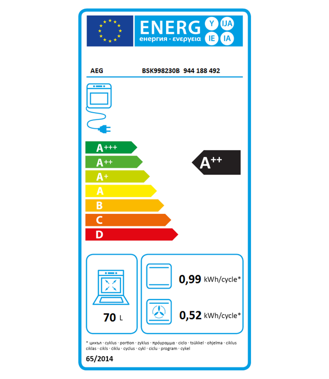 AEG 9000 serie SteamPro Combi hetelucht- en stoomoven BSK998230B