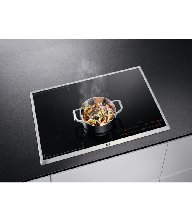 AEG 6000 serie Bridge inductie Kookplaat 80 cm IKE84441XB
