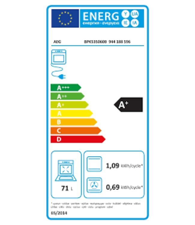 AEG 6000 serie SurroundCook® Heteluchtoven met pyrolysereiniging BPK535060M