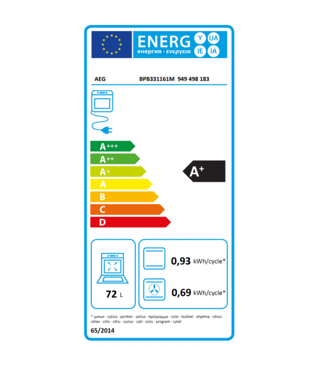 AEG 6000 serie SurroundCook® Heteluchtoven met pyrolysereiniging BPB331161M