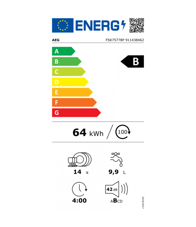 AEG 7000 serie GlassCare Inbouwvaatwasser FSK75778P