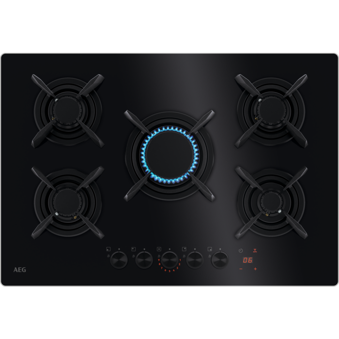 AEG 8000 serie Flamelight gas 75 cm HKB75453NB