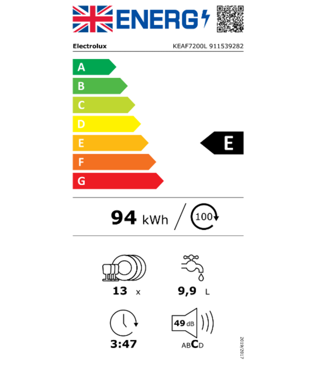 electrolux 300 serie AirDry - Inbouwvaatwasser KEAF7200L