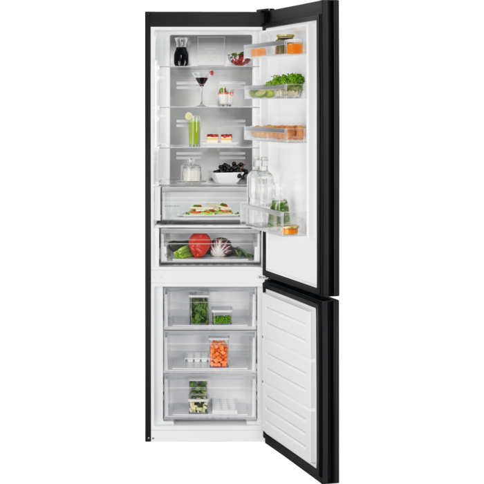 AEG 8000 serie Cooling 360° - Koel/vrieskast vrijstaand 201 cm zwart mat glas ORC8M361DT afbeelding