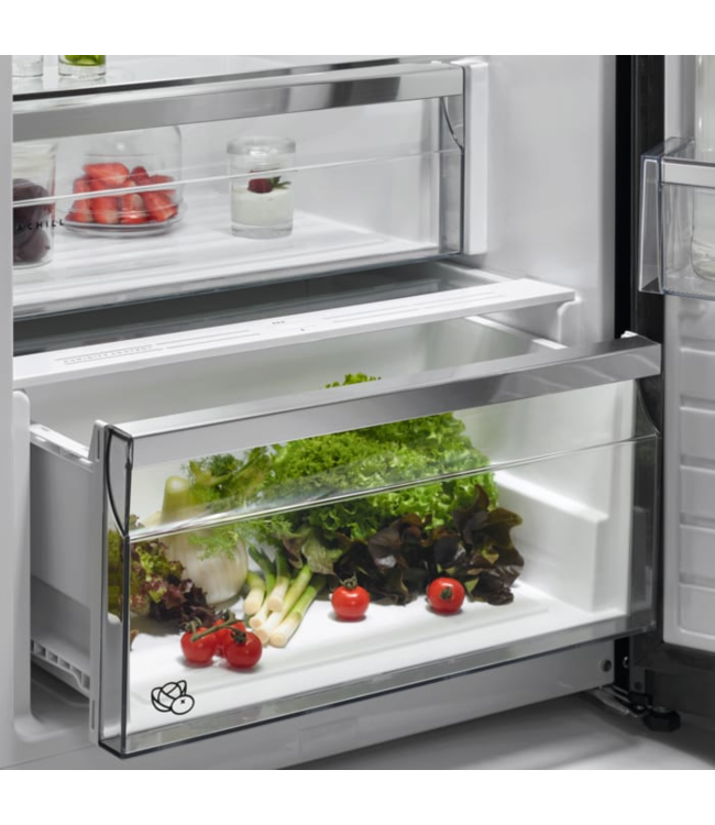 AEG Koelkast vrijstaand 186 cm vingervlekvrije inox  ORK7M391DX