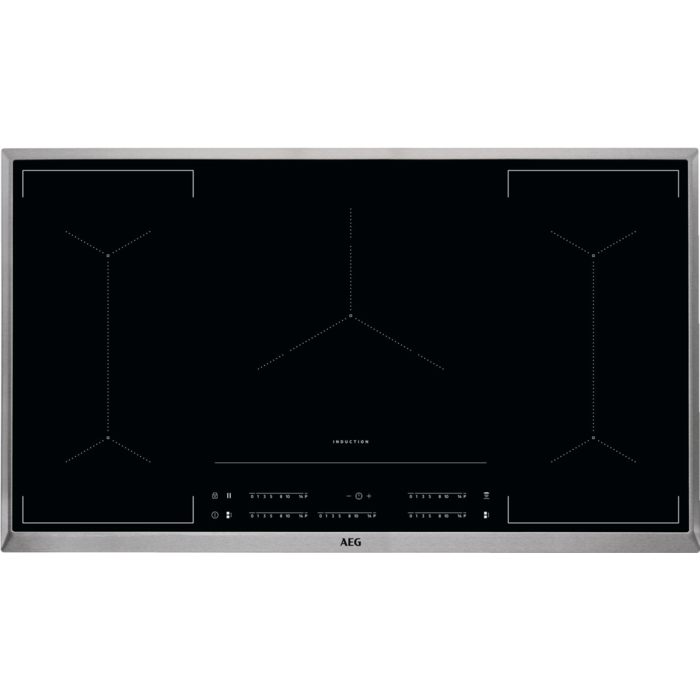 AEG 6000 serie MultiBridge inductie Kookplaat 90 cm IKE95454XB afbeelding