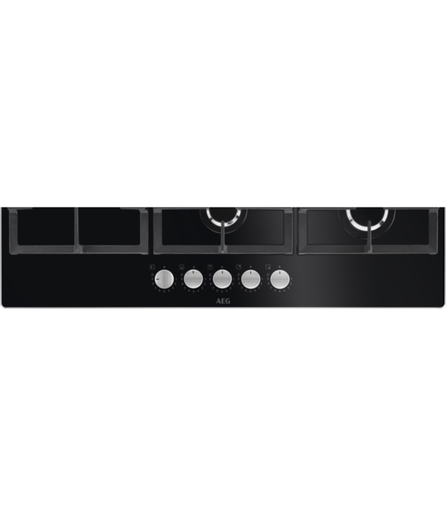 AEG 6000 serie Gas on Glass gas 90 cm HKB95820NB