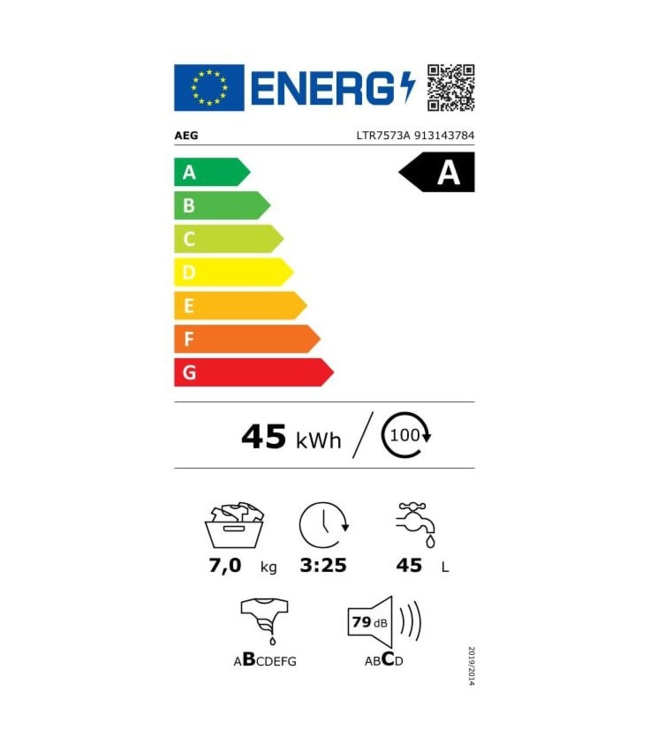 AEG Wasmachine bovenlader 7 kg LTR7573A