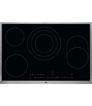 AEG AEG 3000 serie Rapid Power - vitrokeramische kookplaat, 80 cm HK854870XB
