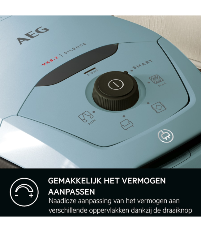 AEG VX8 Stofzuiger Met stofzak - 57 dB - Parketzuigmond VX82-1-4MB