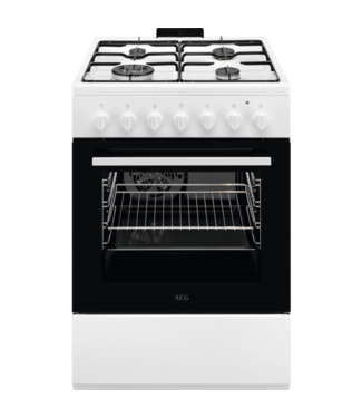 AEG AEG Elektrisch fornuis met gaskookplaat CKB64101BW