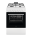 AEG Elektrisch fornuis met gaskookplaat CKB64101BW