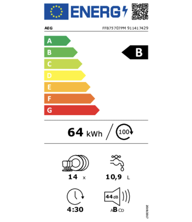 AEG 7000 GlassCare - Vrijstaande vaatwasser FFB75707PM
