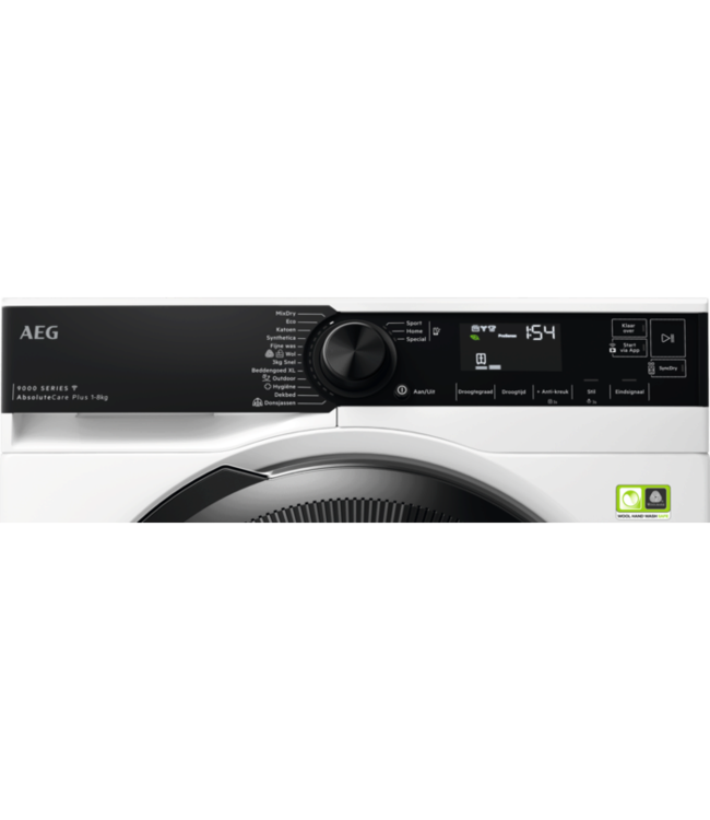 AEG 9000 AbsoluteCare® Plus - Warmtepomp Droger 8 kg TR968B4C