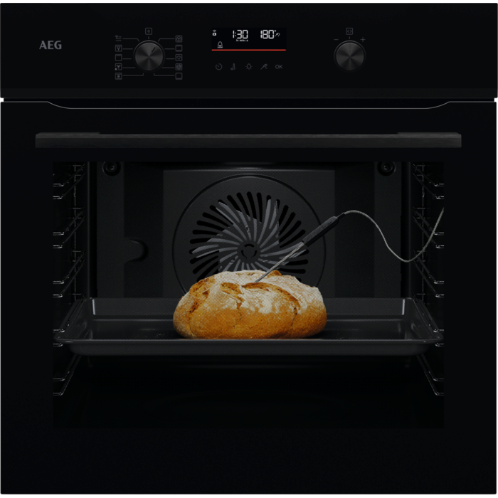 AEG 5000 SurroundCook met SteamBake - Heteluchtoven met stoomondersteuning met pyrolysereiniging NBA5P521AB afbeelding