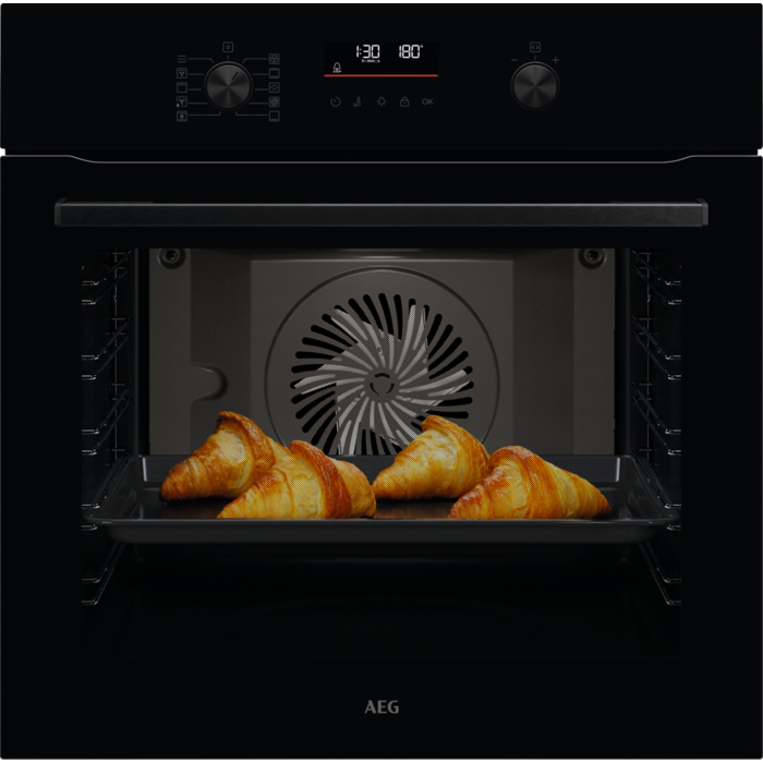 AEG 5000 SurroundCook met SteamBake - Heteluchtoven met stoomondersteuning Katalyse/Aqua Clean OA5CB42AK afbeelding