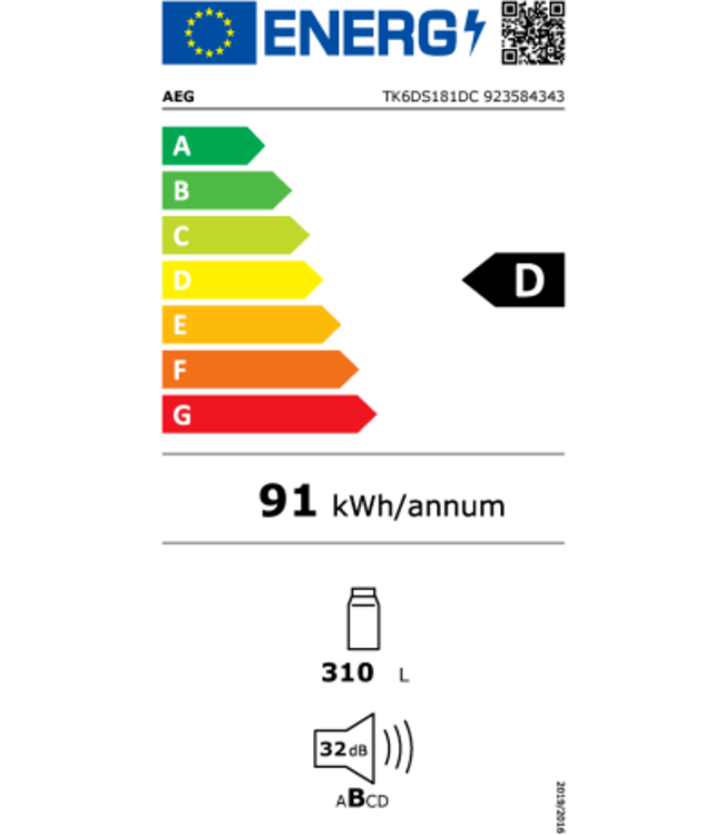 AEG Koelkast inbouw 178 cm TK6DS181DC
