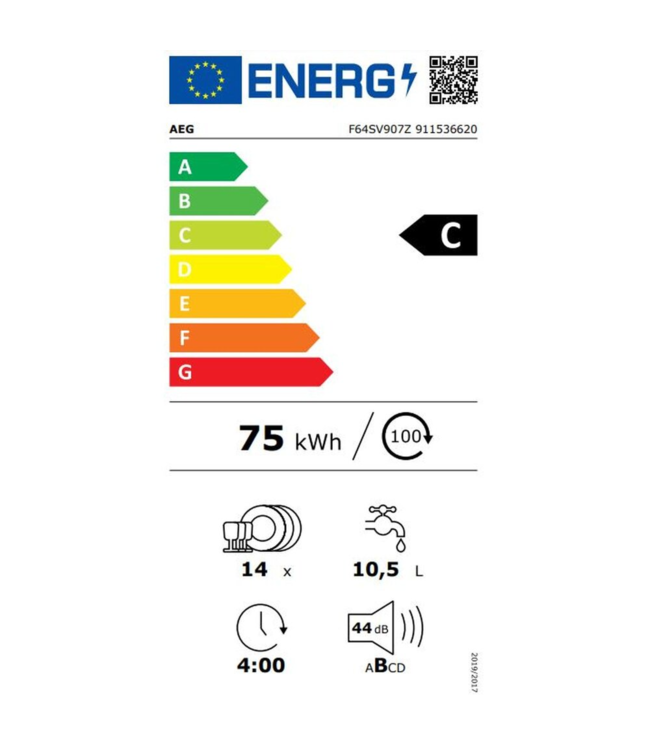 AEG 6000 SatelliteClean® - Inbouw vaatwasser F64SV907Z