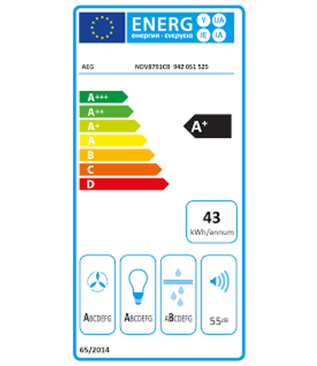 AEG 8000 AuroraTech - Schouwafzuigkap 90 cm met Hob2Hood  NDV8791CB