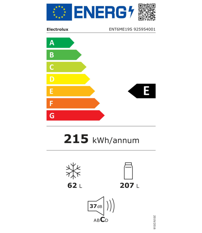 Electrolux 600 serie TwinTech® NoFrost - Koel/vrieskast inbouw 189.4 cm ENT6ME19S