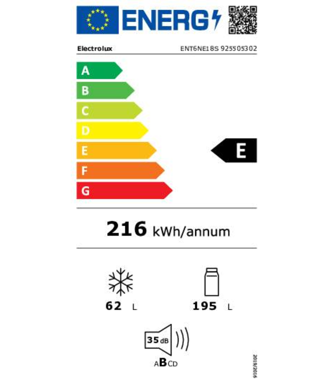 Electrolux 600 TwinTech® NoFrost - Koel/vrieskast inbouw 178 cm ENT6NE18S