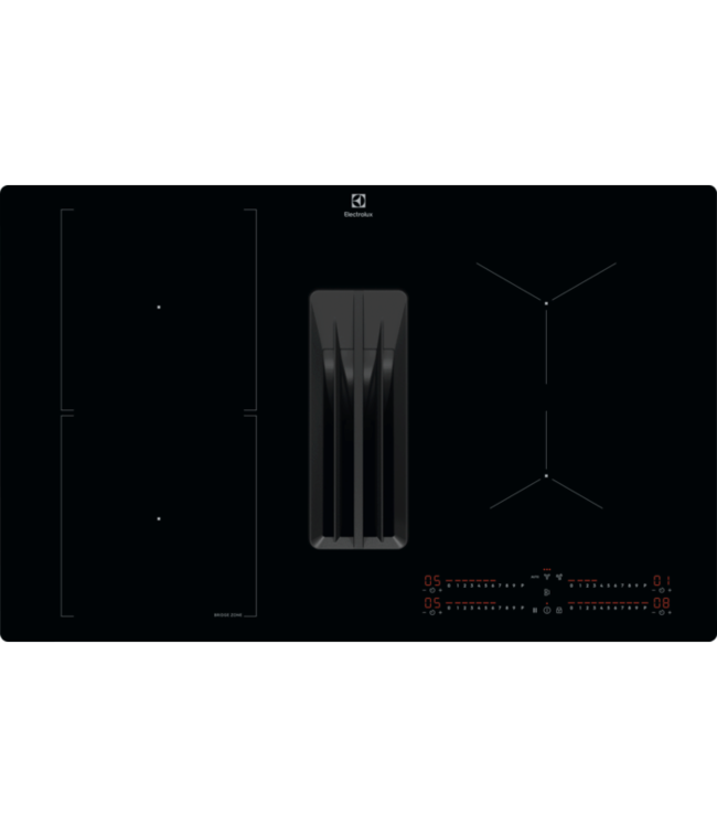 Electrolux  Kookplaat met afzuiging Inductiekookplaat met afzuiging, 80 cm KCC83480I