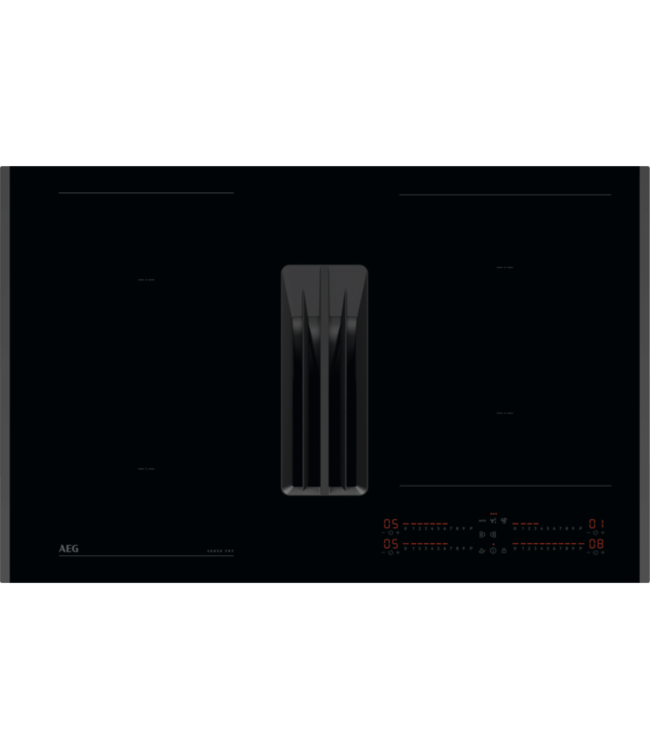 AEG Kookplaat met afzuiging - 7000 ComboHob SenseFry 80 cm NCH84C23FB