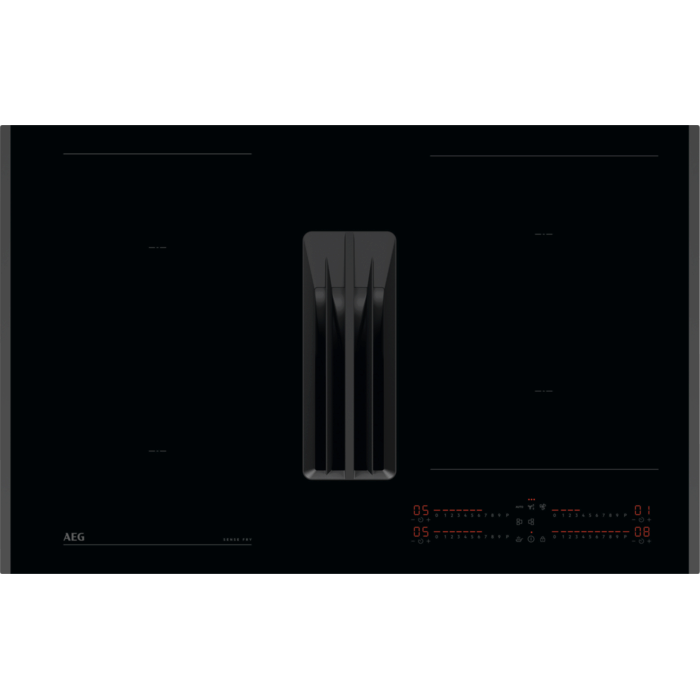 AEG Kookplaat met afzuiging - 7000 ComboHob SenseFry 80 cm NCH84C23FB afbeelding