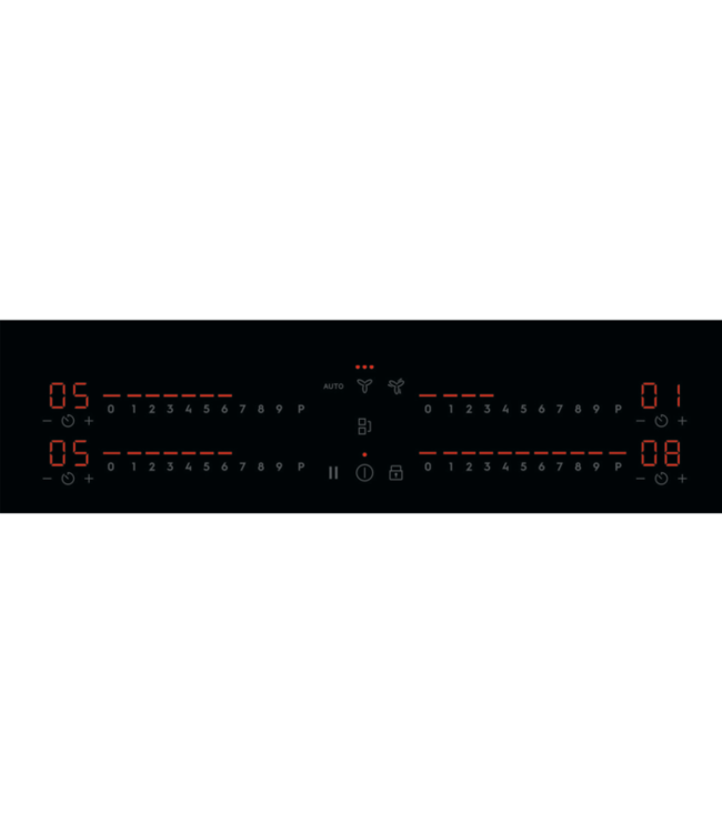 Electrolux 600 ComboHob met Bridge functie - Inductiekookplaat met afzuiging, 70 cm KCD73443