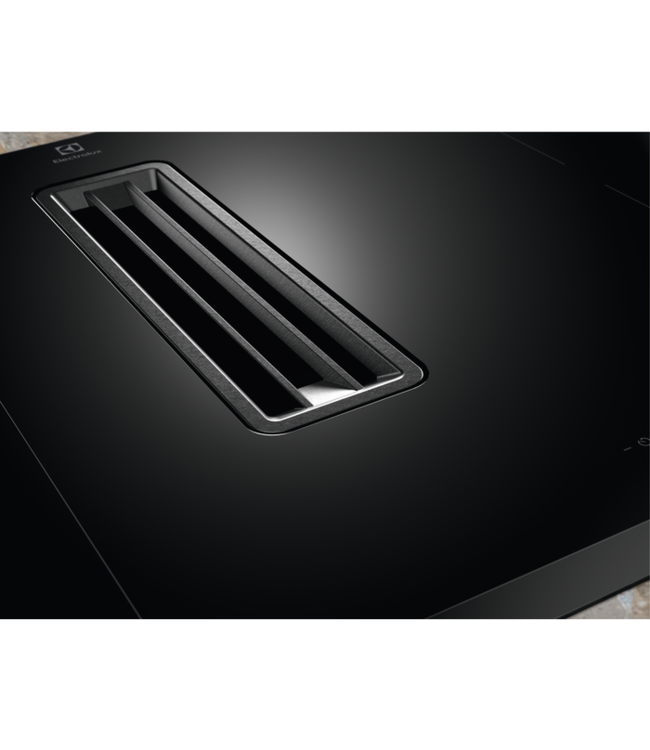 Electrolux 600 ComboHob met Bridge functie - Inductiekookplaat met afzuiging, 70 cm KCD73443