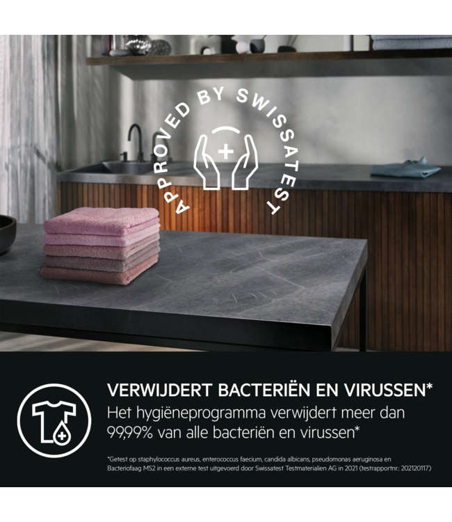 AEG 8000 AbsoluteCare® - Warmtepomp Droger 8 kg T86DR8A4PC