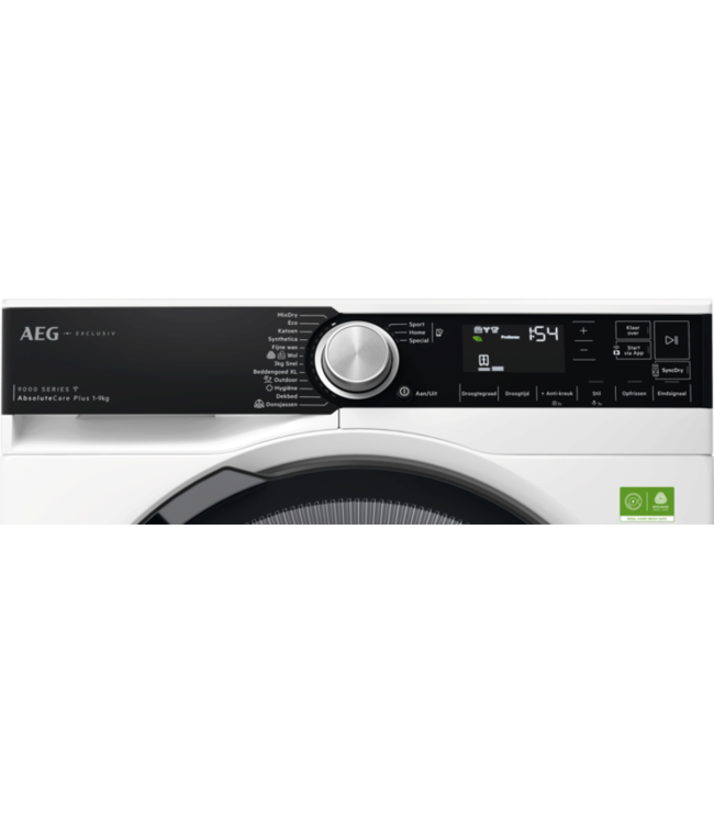 AEG 9000 AbsoluteCare® Plus - Warmtepomp Droger 9 kg TR9HAMBURG