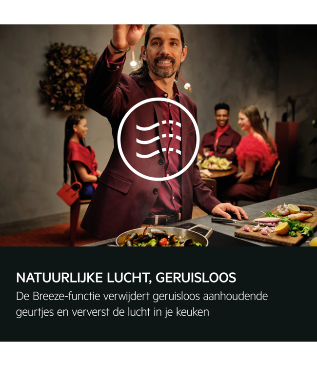AEG 8000 AuroraTech - Schouwafzuigkap 90 cm met Hob2Hood GB87D91CB