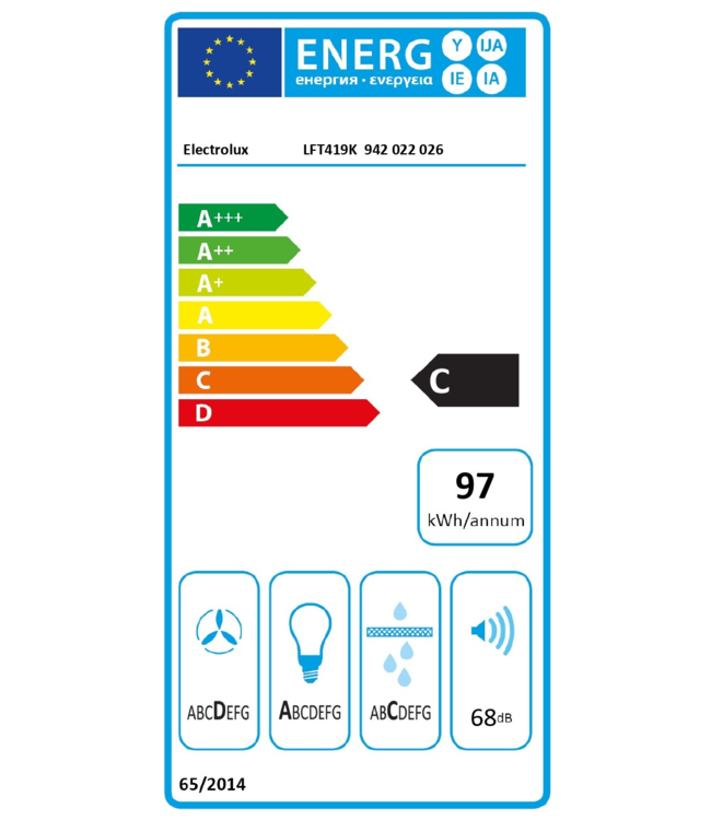 Electrolux 500 ExtractionTech Schouwafzuigkap 90 cm LFT419K