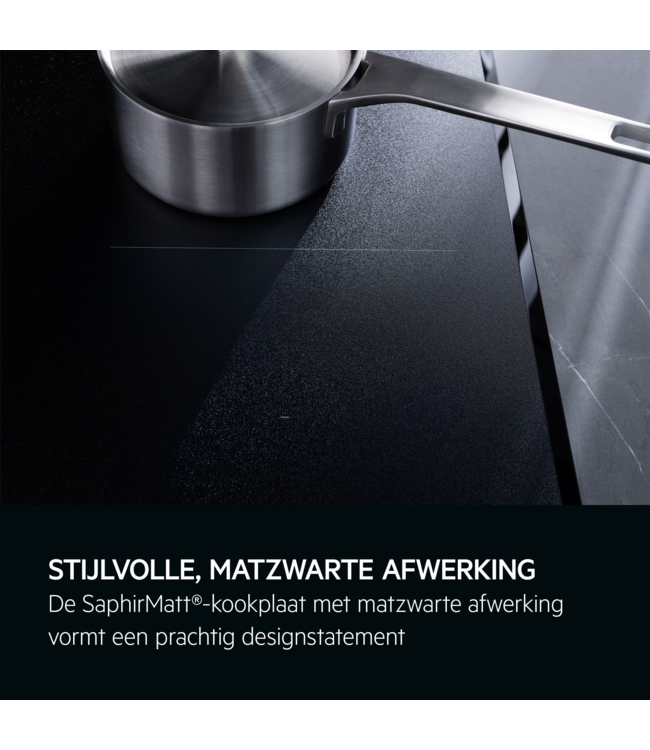 AEG Kookplaat met afzuiging - 6000 ComboHob met brugfunctie SaphirMatt®, 70 cm  PE6000S70