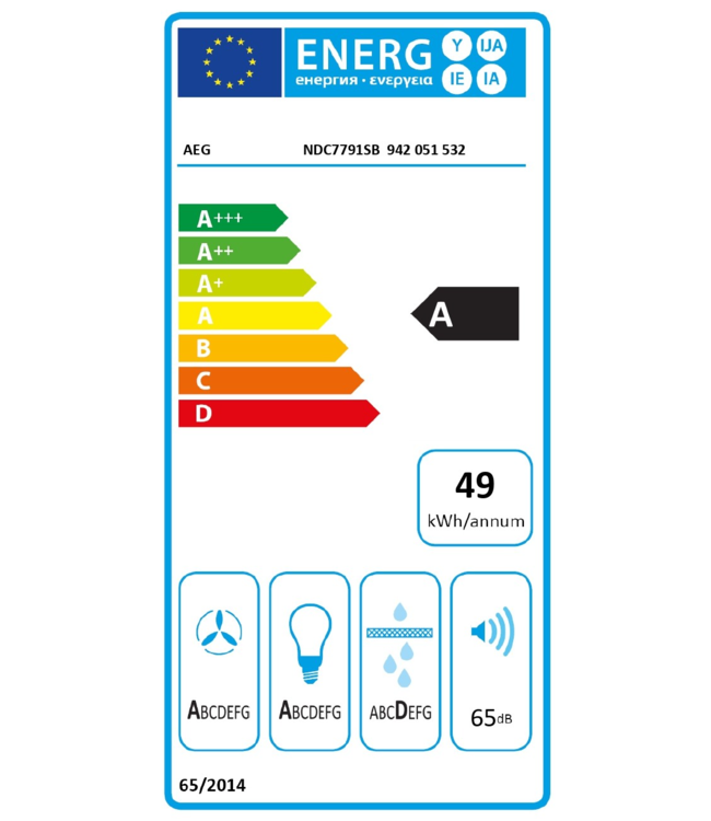 AEG 7000 SilenceTech - Plafondafzuigkap 90 cm NDC7791SB