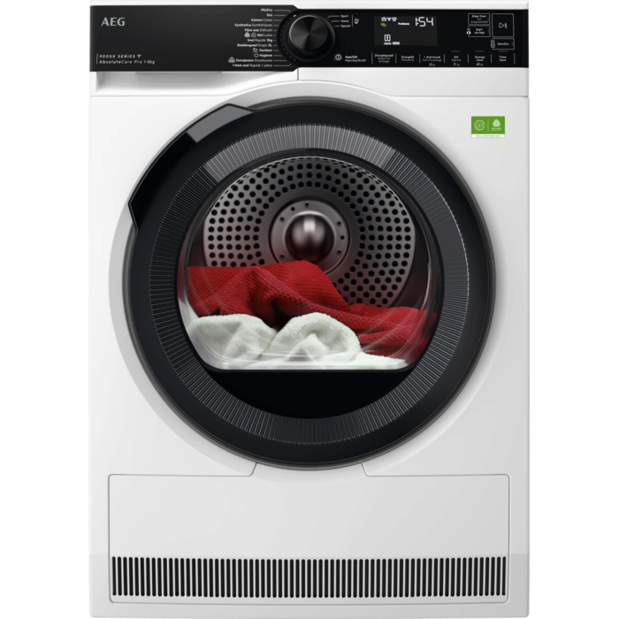 AEG 9000X AbsoluteCare® Pro - Warmtepomp Droger 8 kg TR96CVC89 afbeelding
