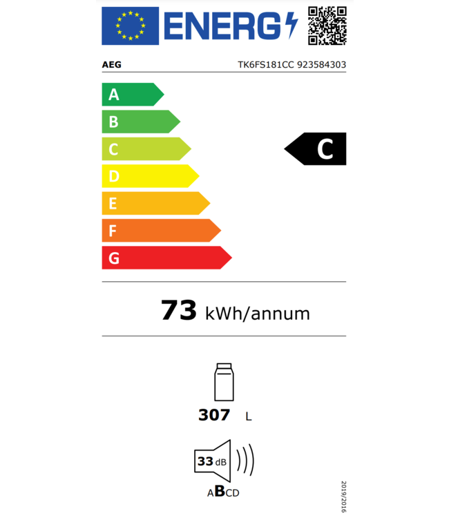 AEG CustomFlex® Koelkast inbouw 178 cm TK6FS181CC