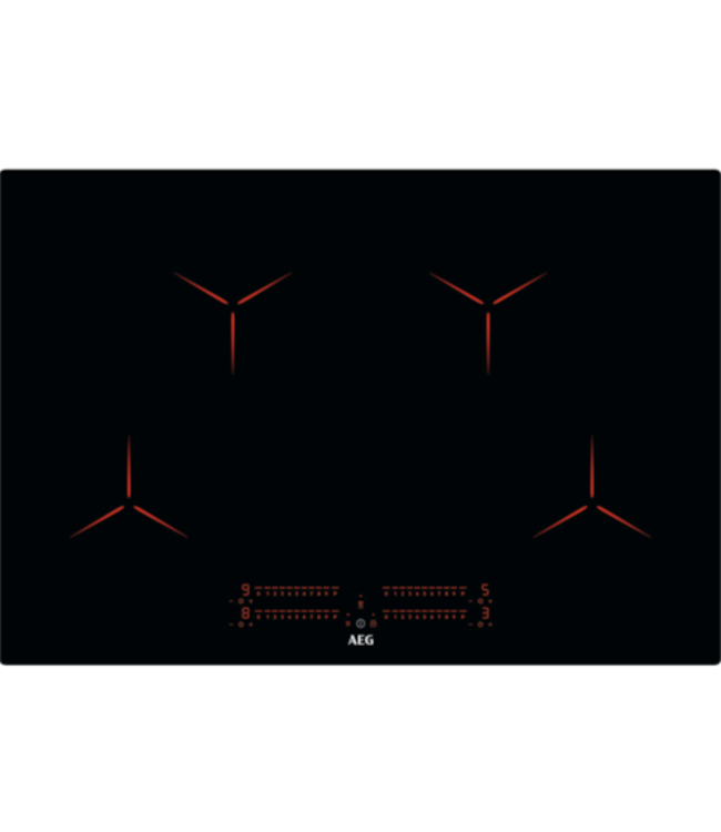 AEG 3000 serie Pure Black inductie Kookplaat 80 cm IPE84531IB